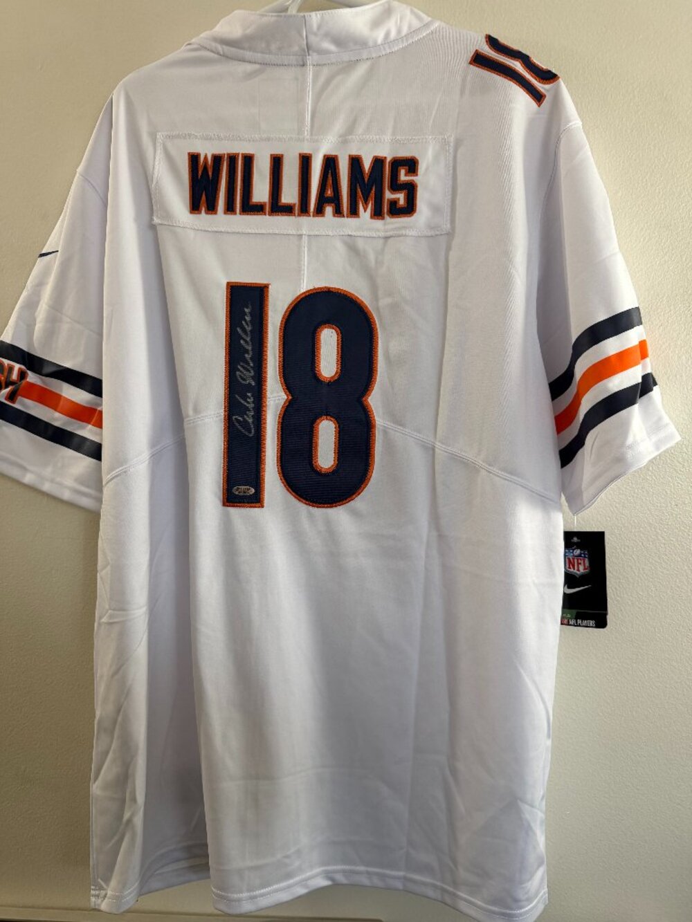 CALEB WILLIAMS SIGNED CHICAGO BEARS QB AUTOGRAPHED NIKE JERSEY w/COA XXL - 32-1